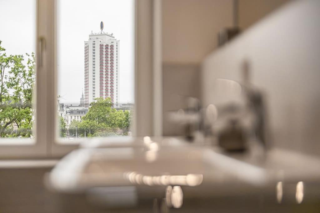 Stylisches Zentrales City-Apartment Mit 2 Balkonen Leipzig Extérieur photo