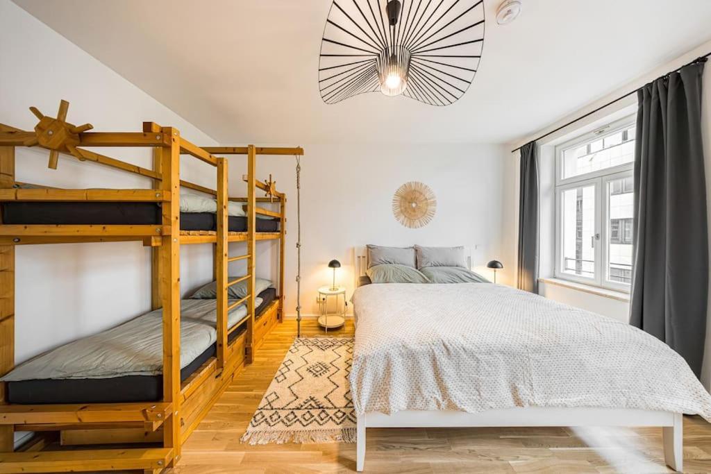 Stylisches Zentrales City-Apartment Mit 2 Balkonen Leipzig Extérieur photo