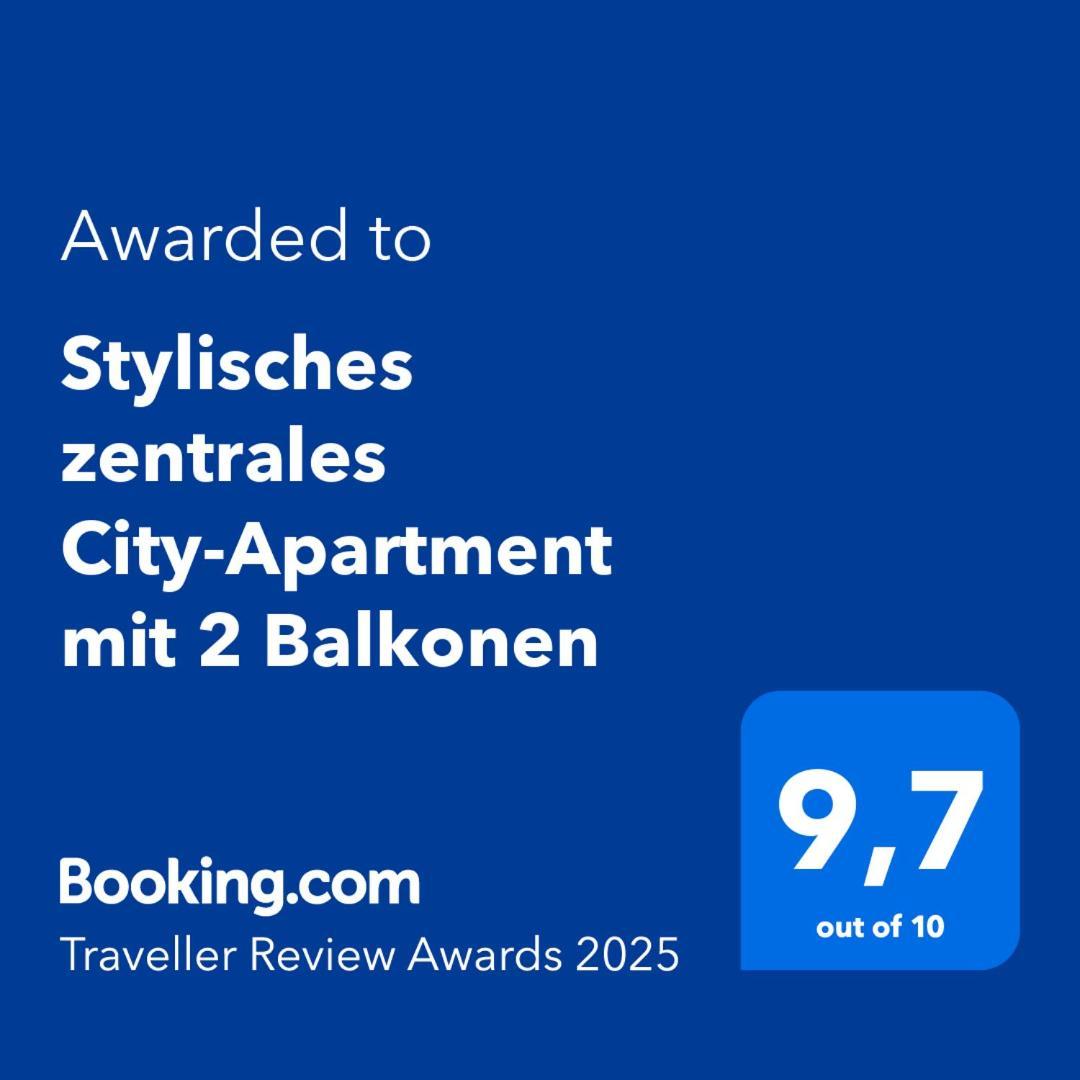Stylisches Zentrales City-Apartment Mit 2 Balkonen Leipzig Extérieur photo